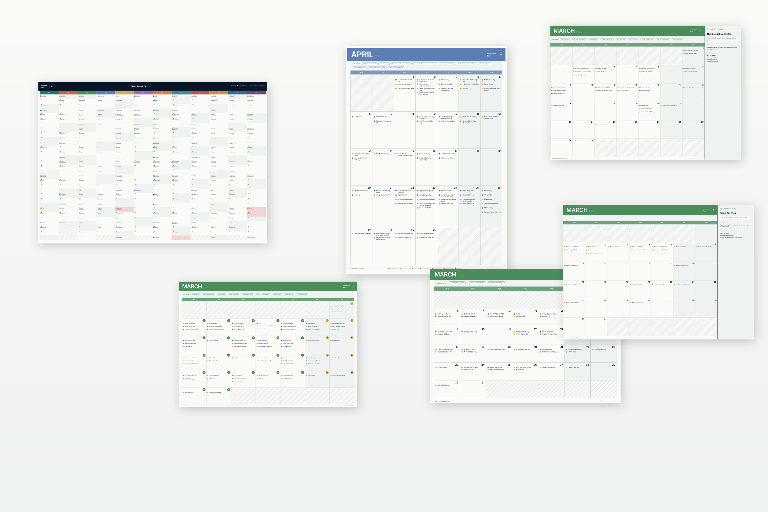 Awareness Days Calendar Collection 2026